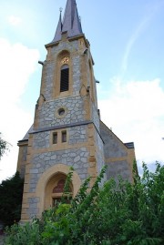 Vue de l'église réformée néogothique de Bad Ragaz. Cliché personnel (juillet 2010)