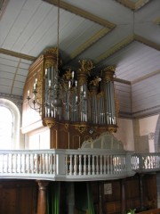 Autre vue de l'orgue d'Avenches et de son très beau buffet. Cliché personnel