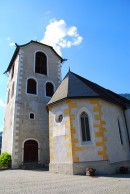 Vue de l'église réformée d'Ilanz. Cliché personnel