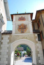 Vue de l'Obertor (Porte du haut) de la ville (1513). Cliché personnel