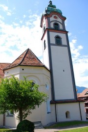 Vue de l'église catholique de Zizers. Cliché personnel (juill. 2010)