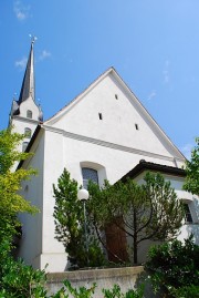 Vue extérieure de l'église réform. de Zizers. Cliché personnel (juillet 2010)