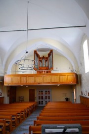 Vue de la nef en direction de l'orgue Felsberg. Cliché personnel