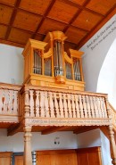 Vue de l'orgue Felsberg de l'église réformée de Trimmis. Cliché personnel (juill. 2010)