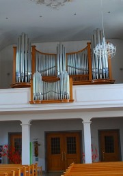 Vue de l'orgue, console indépendante à gauche. Cliché personnel