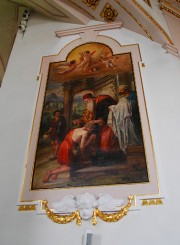 Vue d'une peinture dans la nef. Cliché personnel