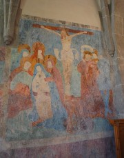 Peintures murales, une Crucifixion. Cliché personnel