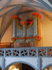 L'orgue vu depuis la chaire. Cliché personnel