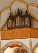 Vue de l'orgue Kuhn de Silvaplana, église réformée. Cliché personnel (juillet 2011)