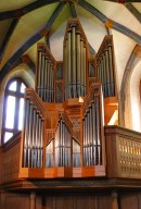 Orgue Kuhn (1970) de l'église St. Theodul de Davos. Cliché personnel (juillet 2011)