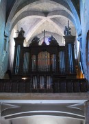 Vue du grand orgue de l'ancienne cathédrale de Grasse. Cliché personnel (en sept. 2011)