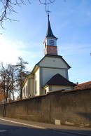 Vue de l'église de Givisiez. Cliché personnel