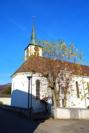 Vue de l'église d'Erschwil. Cliché personnel (nov. 2011)