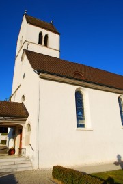 Vue de l'église de Blauen. Cliché personnel (nov. 2011)