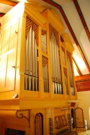 Vue de l'orgue en tribune. Cliché personnel