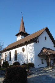 Eglise réformée d'Uetendorf. Cliché personnel (mars 2012)