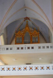 Vue de l'orgue Pürro (1981) au zoom. Cliché personnel