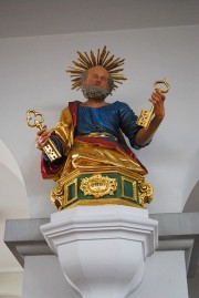 Buste de saint Pierre (17ème s. probable). Cliché personnel