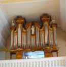 Vue de l'orgue Kiene-Goll-Graf de l'église de Knutwil. Cliché personnel (juin 2012)
