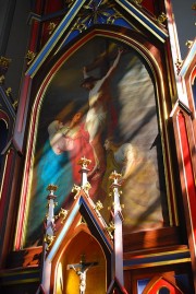 La Crucifixion: peinture du maître-autel. Cliché personnel 