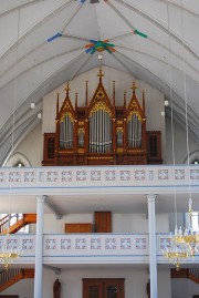 Vue globale en Ouest avec nef et orgue. Cliché personnel