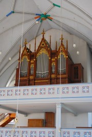 Vue de l'orgue Graf (buffet historique Goll). Cliché personnel