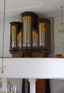 Vue de l'orgue Wetter (1982) de l'église St-Germain de Seewen. Cliché personnel (fin avril 2012)