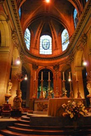 Le choeur de l'église St-Sulpice. Cliché personnel