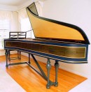 Clavecin Sassmann, copie d'un instrument de C. Zell. Crédit: http://www.harpsichord.com/