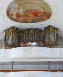 Vue de l'orgue Kiene-Mathis de l'église de Kerns. Cliché personnel (mai 2013)