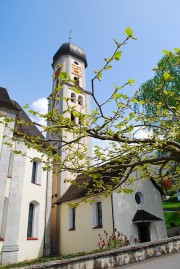 Eglise de Sachseln avec la chapelle contenant les dalles funéraires de Nicolas de Flue. Cliché personnel