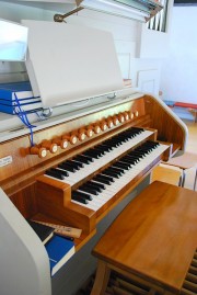 Console de l'orgue Pürro. Cliché personnel