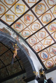 Plafond baroque et entrée du choeur gothique. Cliché personnel