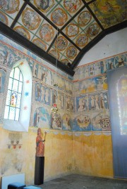 Autre vue des peintures gothiques du choeur. Cliché personnel