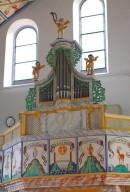 Vue de l'orgue Goll de l'église de Hergiswald. Cliché personnel (printemps 2013)