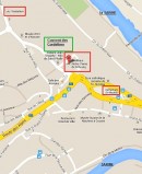 Situation de N.-Dame en ville de Fribourg. Crédit: https://maps.google.ch/maps?ie=UTF-8&q=Basilique+Notre-Dame+de+Fribour