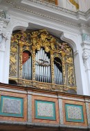 Vue de l'orgue historique de l'église S. Giovanni Battista. Cliché personnel (sept. 2013)