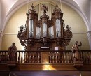Champagnole, orgue Marin Carouge (1721), restauré par D. Londe. Crédit: //orgues.haut.jura.online.fr/