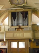 Vue de l'orgue de l'église de Brione sopra Minusio. Cliché personnel privé