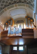 Vue de l'orgue Mascioni de Morbio Inferiore. Cliché personnel privé (mai 2014)