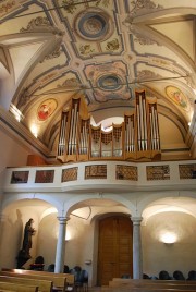 Vue de l'orgue avec la nef. Cliché personnel privé
