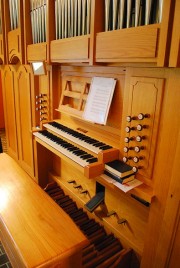Console de l'orgue Mascioni. Cliché personnel privé