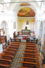 La nef depuis la tribune de l'orgue. Cliché personnel privé