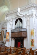 Vue de l'orgue Bossi de l'église de Cabbio (val Muggio). Cliché personnel privé
