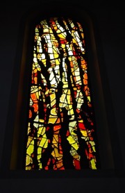 Un vitrail typique de cette église. Cliché personnel privé