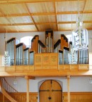 Orgue Genève SA, église réformée de Luchsingen. Cliché personnel (juillet 2014)