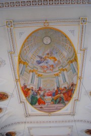 Fresque de la voûte de l'église. Cliché personnel