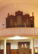 L'orgue Kuhn de l'église de Grône, actuellement. Cliché personnel (juin 2017)