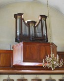 Orgue Walpen (1826) de l'église de Inden (Valais). Cliché personnel (juin 2017)