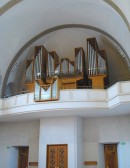 Vue de l'orgue actuel Füglister. Cliché personnel (juin 2017)
